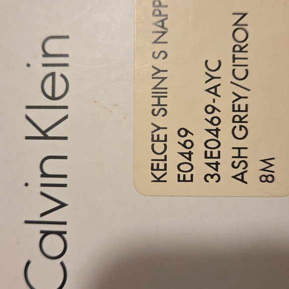 Calvin Klein Stylish Grey and Yellow Women's Shoes. - Picture 9 of 9